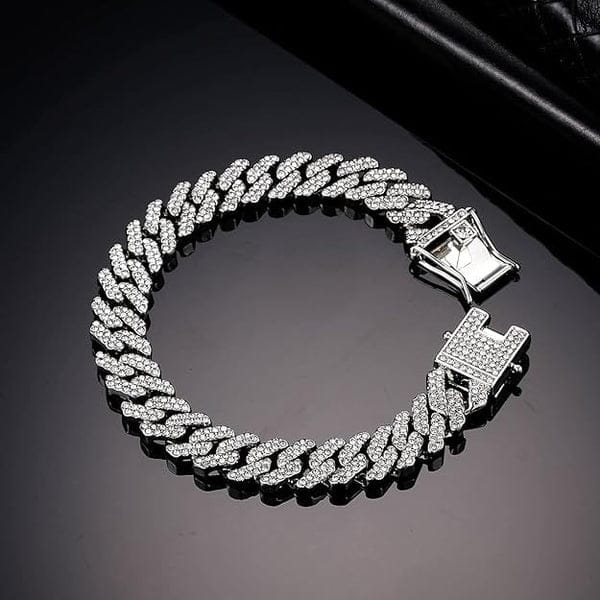 Iced Cuban Bracelet ( Stainless Steel )