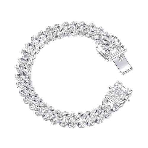 Iced Cuban Bracelet ( Stainless Steel )