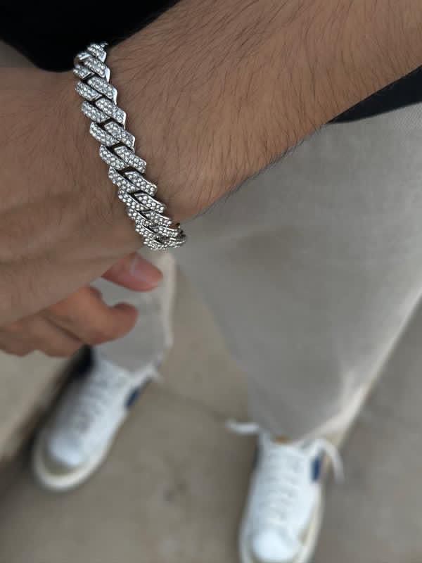 Dynamic Iced Duo ( Bracelet & Chain )