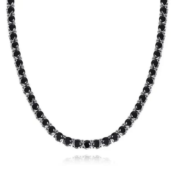 Rare Black Moissanite Tennis Bracelet