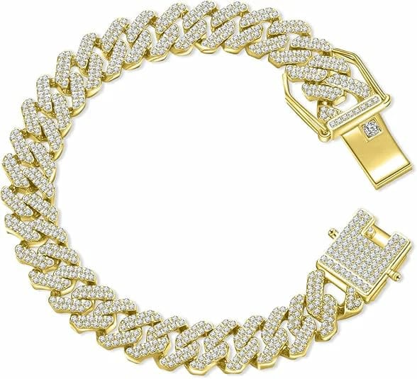 Iced Cuban Bracelet ( Stainless Steel )