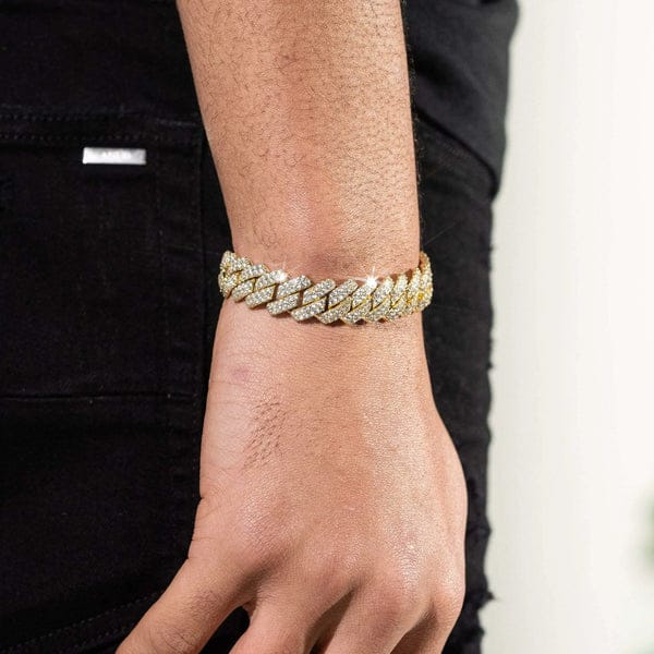 Iced Cuban Bracelet ( Stainless Steel )