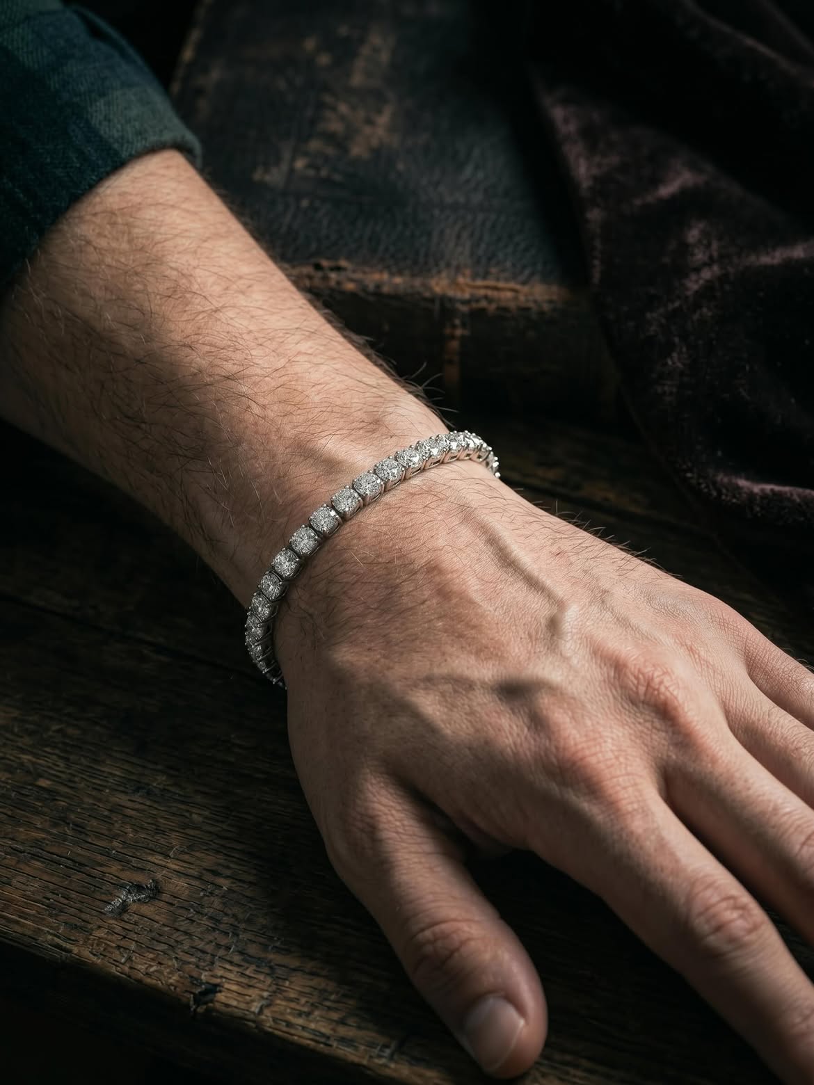 Classic Silver Tennis Bracelet