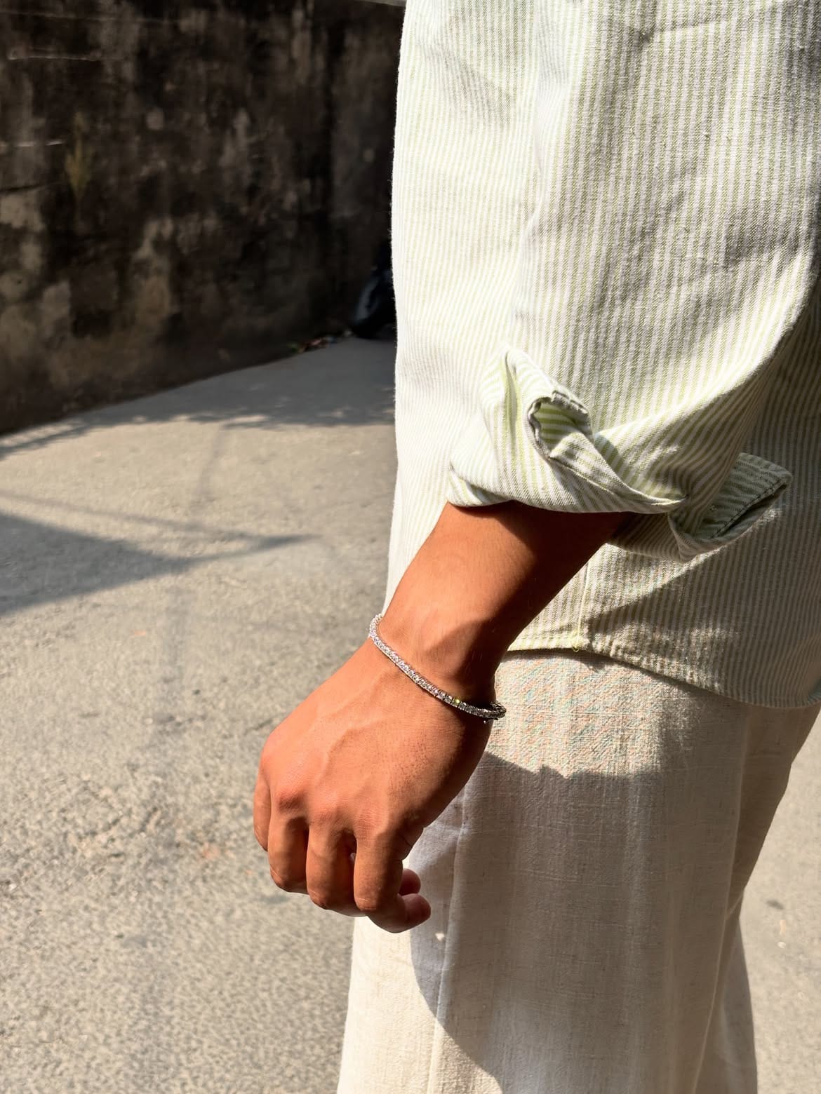 Classic Silver Tennis Bracelet