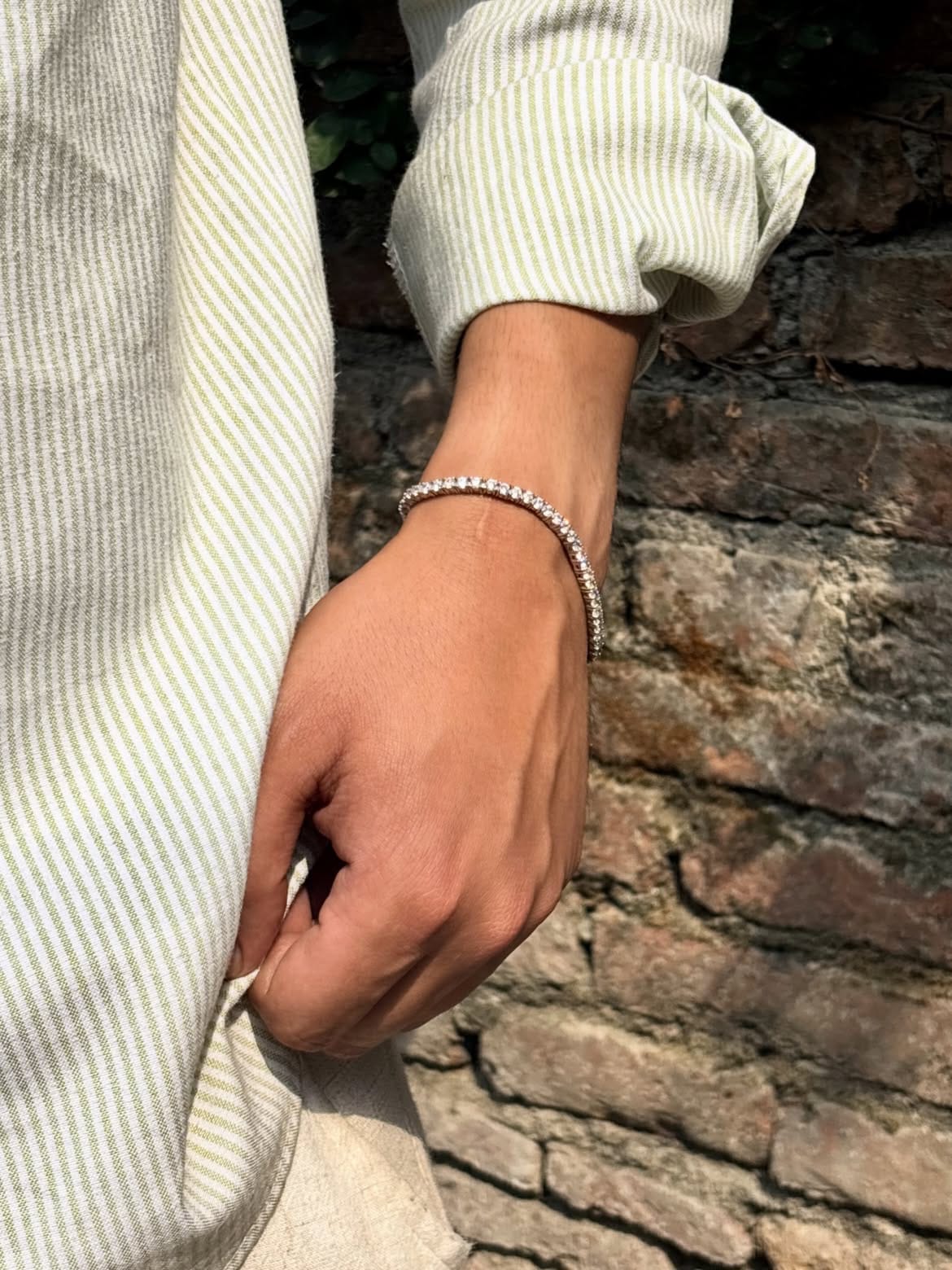 Classic Silver Tennis Bracelet