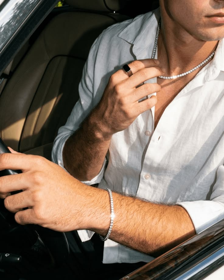 Classic Silver Tennis Bracelet