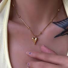 Minimalist Heart Necklace - Stainless Steel